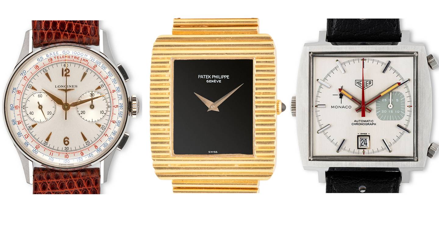 Heuer, Cartier and Omega star in this month's Monaco Legend watch auction