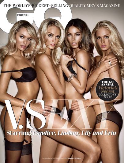 (REQUEST) EDITORIAL PICS Victoria's Secret Models GQ UK Magazine Collector's Issue February 2011