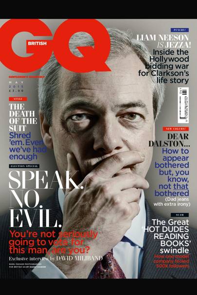 Nigel Farage covers British GQ's April Fools' Day 2015 issue | British GQ