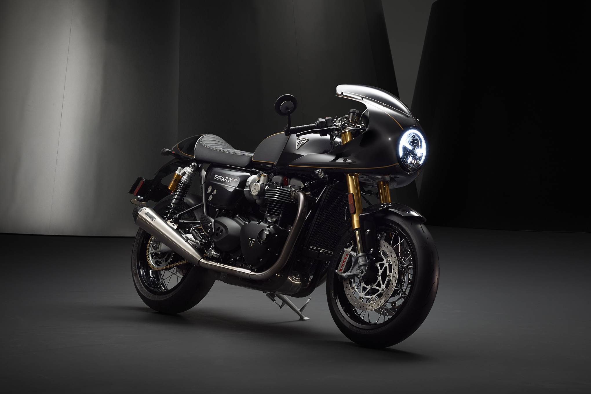 Triumph Tfc Thruxton Unveiled At Hinckley Leicestershire British Gq