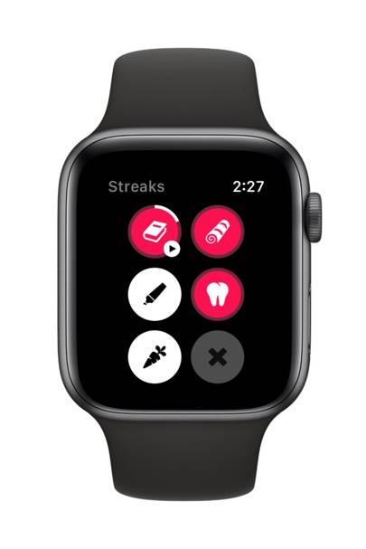 Streaks Workout aplicativo Apple Watch