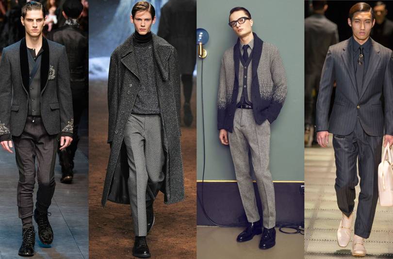 Milan Men S Fashion Week 2015 Grey On Grey Outfits Are